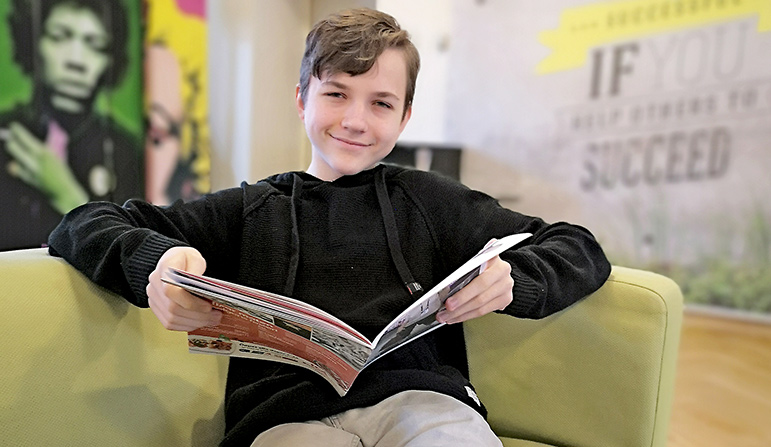 Vår duktige skolpraktikant Jonathan